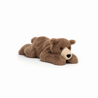 Jellycat Woody Lying Oso | DZLT-56829